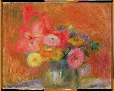 Kom met bloemen door William James Glackens